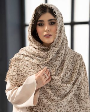 شال نخ‌پنبه برشکا برفکی - Image 6