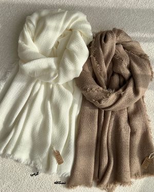 شال نخ پنبه حصیری پاییزه - Image 5
